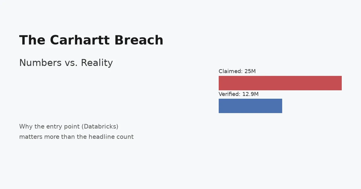 The Carhartt Breach Was Half What ShinyHunters Claimed. Here's Why That Still Matters.