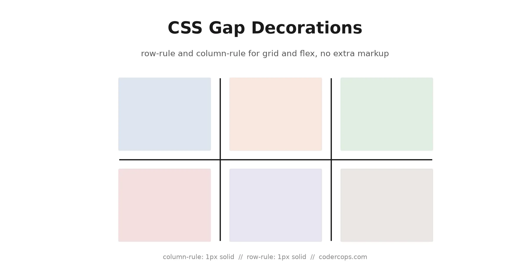 CSS Gap Decorations: Grid and Flex Dividers